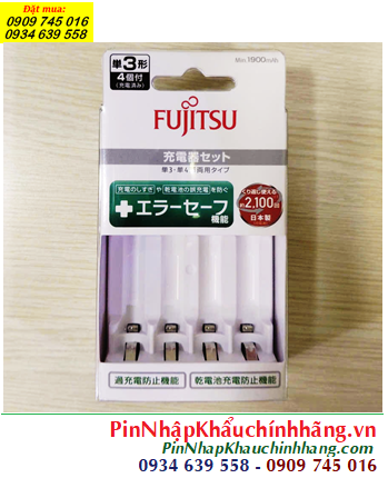 Fujitsu FCT345FXCST(FX), Máy sạc pin AA và AAA 5-8 giờ Fujitsu FCT345FXCST(FX) (4 khe, sạc 4 pin)